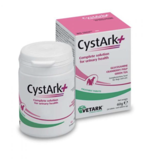 tub of cyst powder for urinary support in dogs and cats
