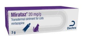tube of 3g mirataz ointment for cats