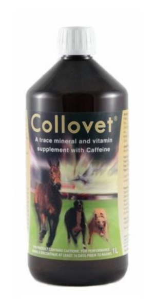 1 litre bottle of collovet liquid for dogs, cats, horses, pigeons, cattle