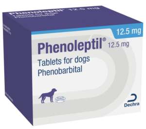 box of phenoleptil epilepsy medication for dogs