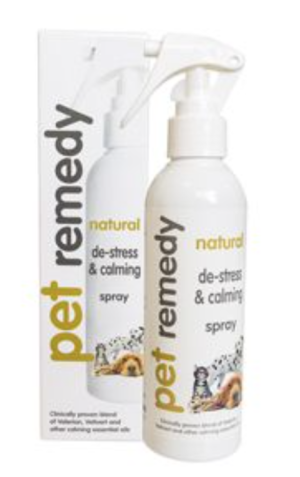pet remedy calming spray bottle