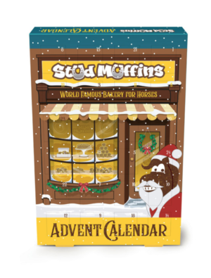 advent calendar for horses containing mini stud muffins