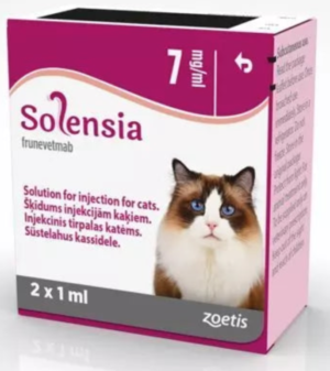 box of 2 X 1ml vials of solensia injection for cats