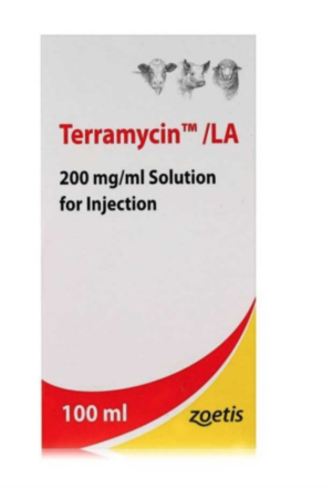 100ml bottle of terramycin la injection
