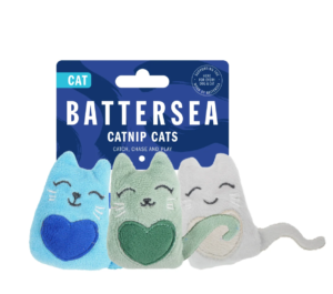 pack of 3 catnip toys from battersea
