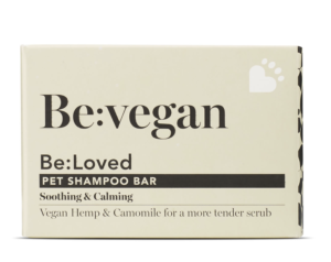 bar of be:vegan pet shampoo