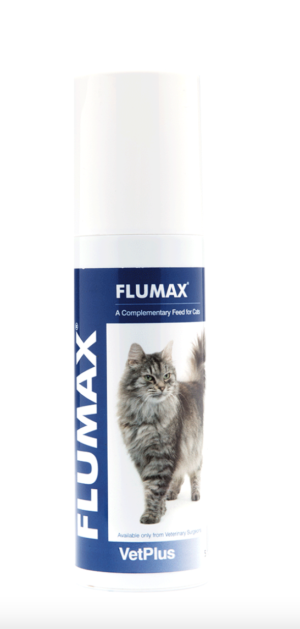 bottle of flumax respiratory supplement for cats