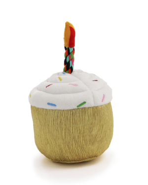 dog pawty time cupcake dog toy