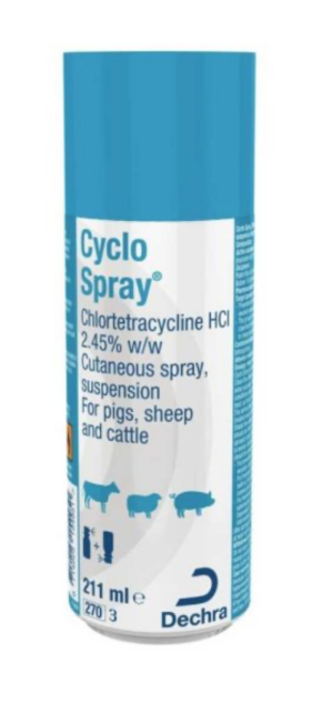 cyclospray for cattle, sheep and pigs