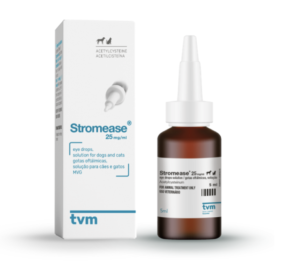 bottle of stromease eye drops