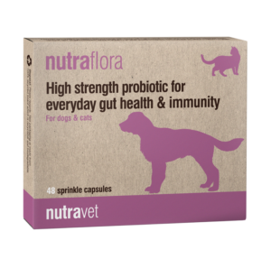 box of nutraflora capsules for dogs and cats