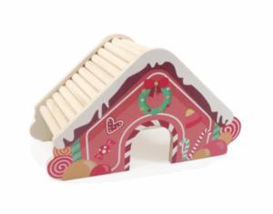 Rosewood Cupid & Comet Wooden Gingerbread House for Small Animals